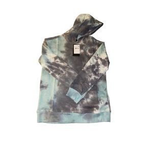 Large Black Tie Dye Hoodie